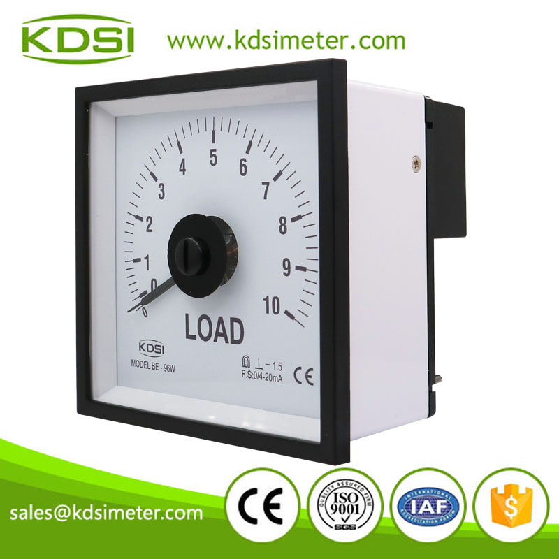High quality BE-96W DC4-20mA 10LOAD analog dc amp panel load meter