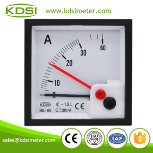 Durable in use BE-80 AC30/1A with red pointer analog ac amp panel meter