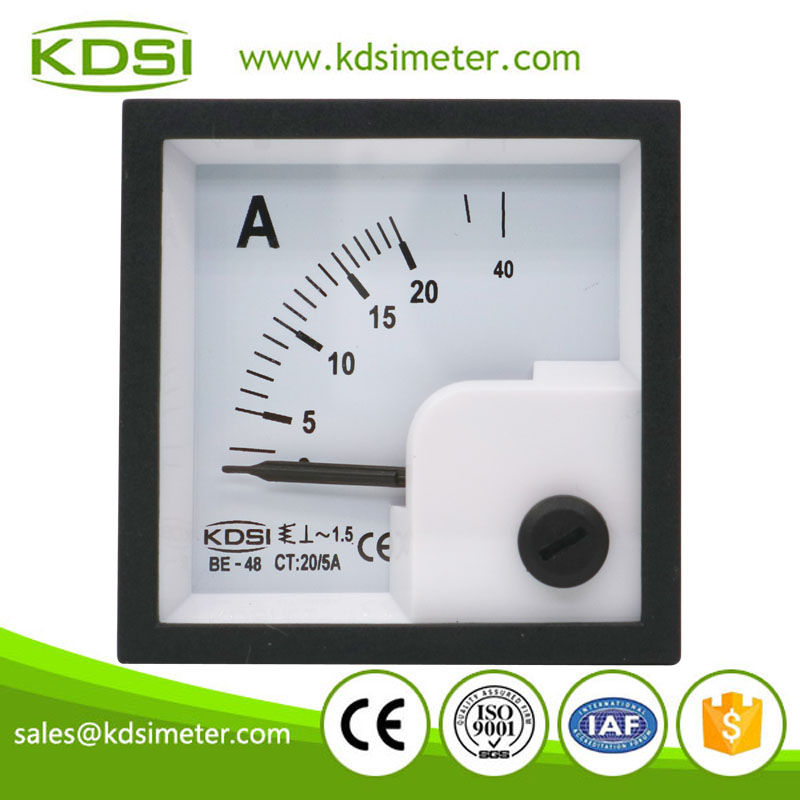 Original manufacturer high Quality BE-48 AC20/5A ac mini analog panel ampere meter