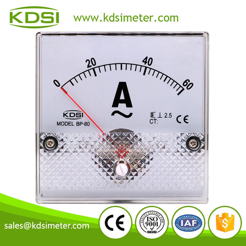 Easy installation BP-80 AC60A direct analog ac amp panel meter