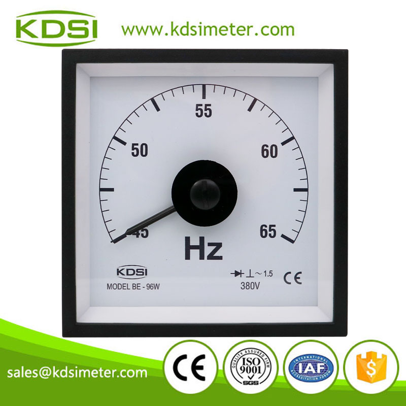 Instant flexible BE-96W 45-65Hz 380V wide angle analog panel frequency meter