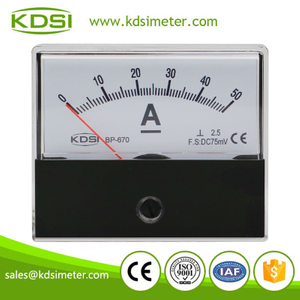 Easy installation BP-670 DC75mV 50A analog panel dc high precision ammeter