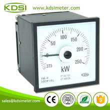 New Design F96-W 3P3W -37.5-250kW 380/100V 400/5A Wide Angle Analog Panel Mounting Power Meters
