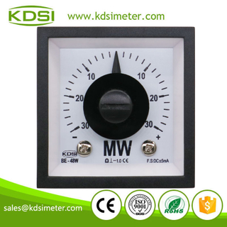Square Type BE-48W DC+-5mA +-30MW Wide Angle DC Analog Amp Panel MW Meter