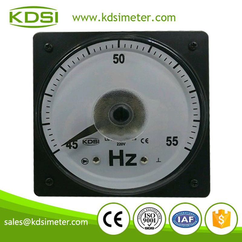 Wide angle LS-110 220V 45-55HZ electrical frequency meter for marine meter