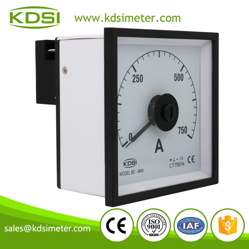 High quality professional LS-110 AC750/1A wide angle ac amp panel marine meter