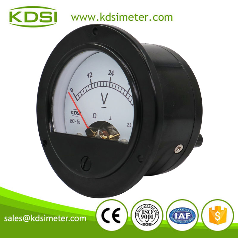 Factory direct sales BO-52 DC42V analog dc panel round voltmeter