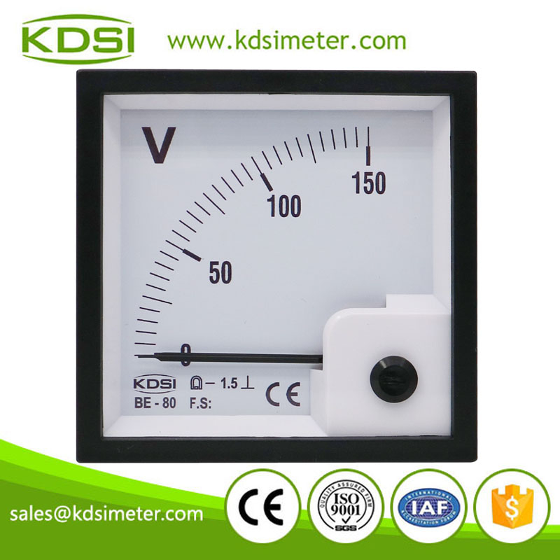 High quality BE-80 DC150V analog dc panel mount voltmeter
