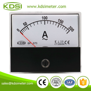 High quality professional BP-670 AC200/5A analog ac amp panel meter