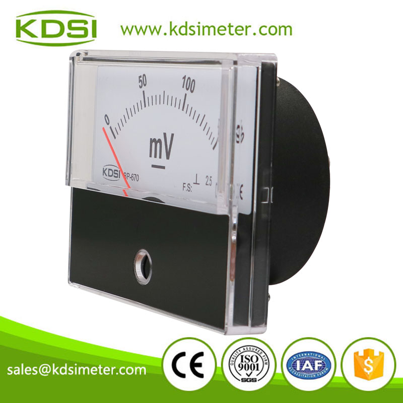 Easy installation BP-670 DC150mV analog dc panel mount voltmeter