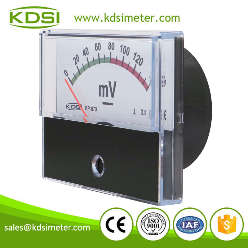 New Hot Sale Smart BP-670 DC150mV color scale analog dc panel mount voltmeter