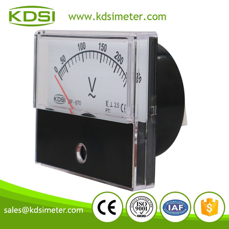 Factory direct sales BP-670 AC250V analog ac panel mount voltmeter