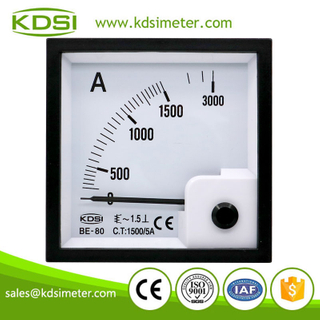 Classical BE-80 AC1500/5A analog ac panel ampere meter