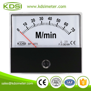 Easy Installation BP-670 DC15V 70M/min Analog DC Voltage Rpm Panel Meter
