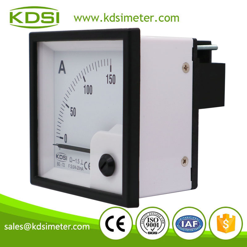 Industrial universal BE-72 DC4-20mA 150A analog dc panel amp current meter