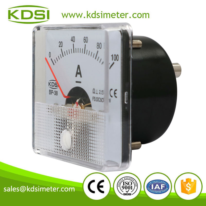 Hot Selling Good Quality BP-38 DC50mV 100A dc amp panel analog ammeter