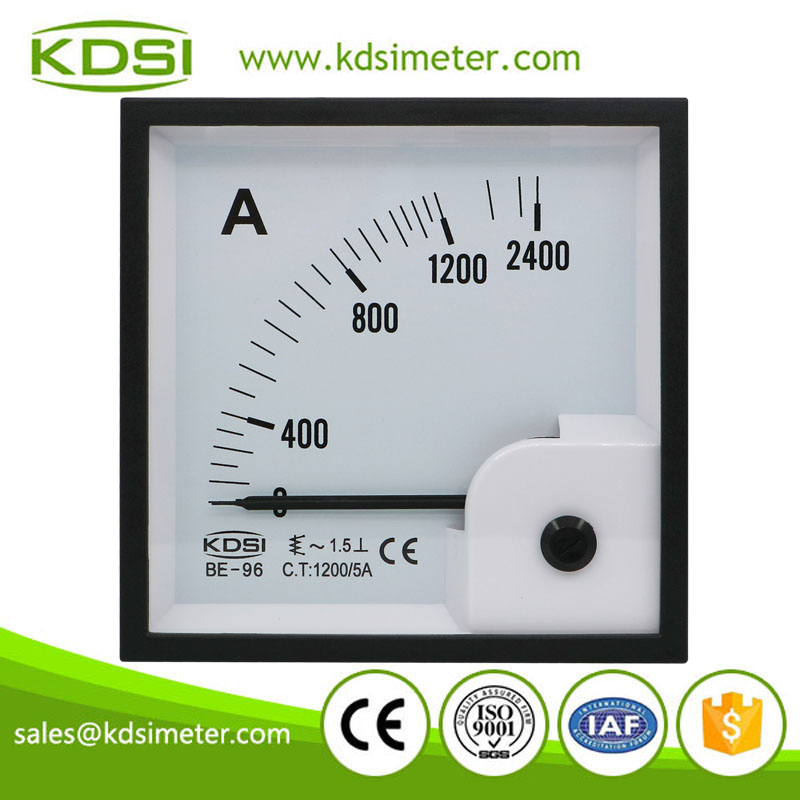 KDSI electronic apparatus BE-96 AC1200/5A ac analog panel ammeter with output