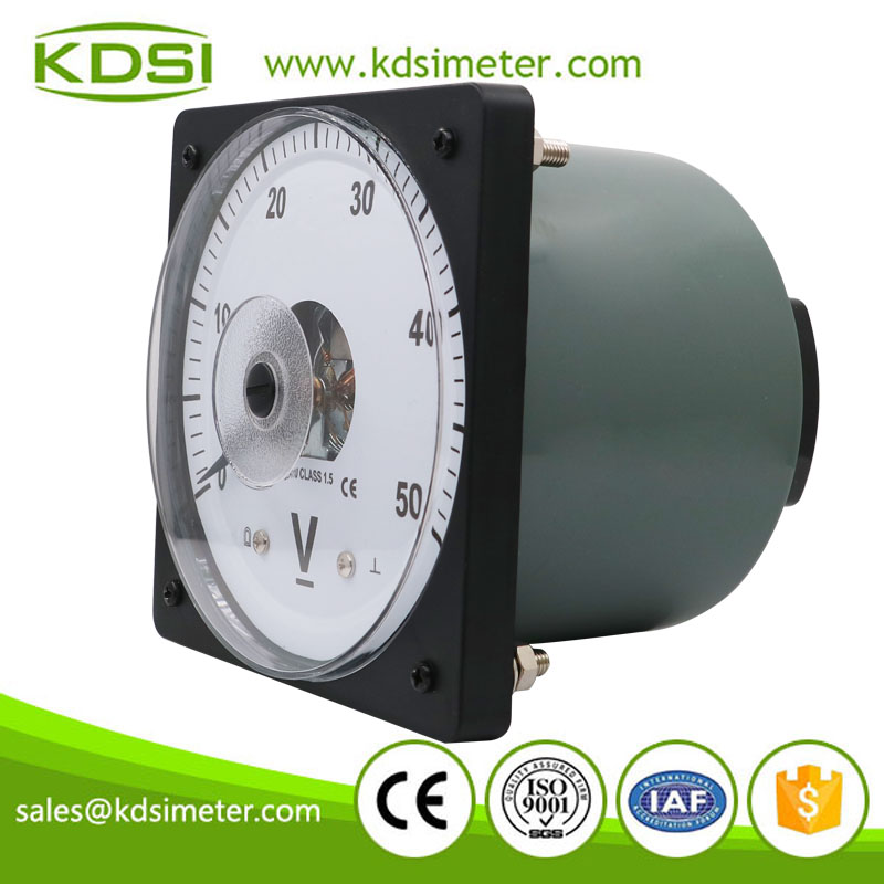 Safe to operate LS-110 DC50V analog dc panel mount voltmeter