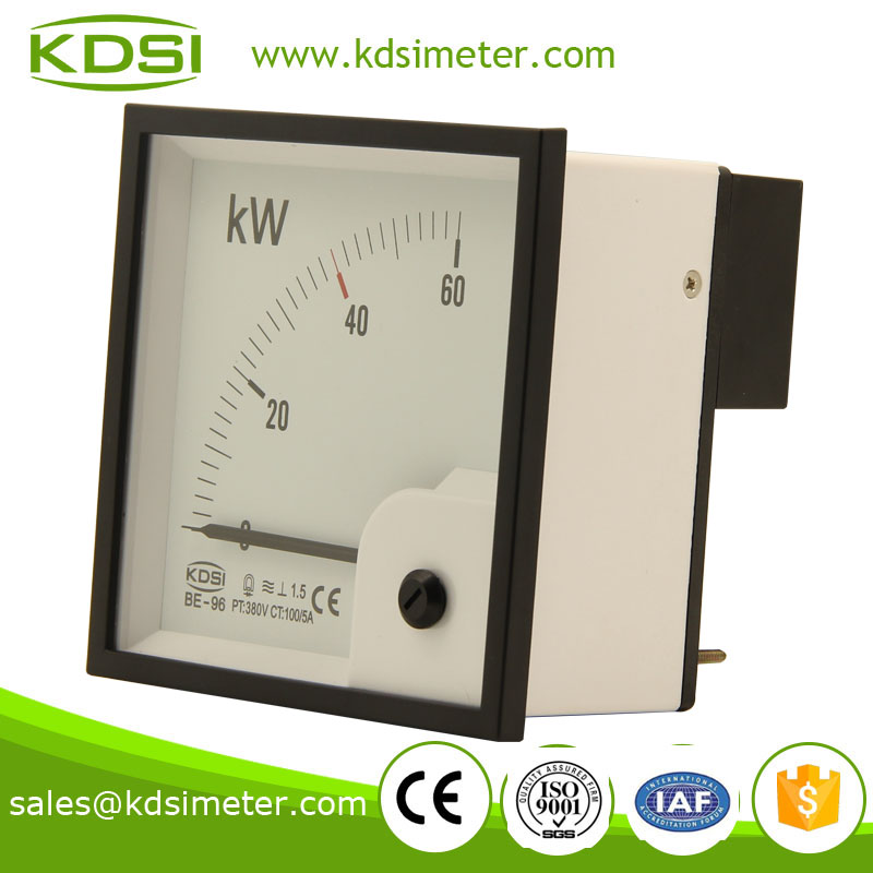 Taiwan technology BE-96 60KW 380V 100 / 5A analog wattmeter