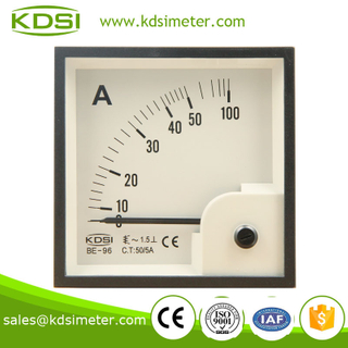 BE-96 96*96 AC Ammeter AC50/5A square type analog galvanometer