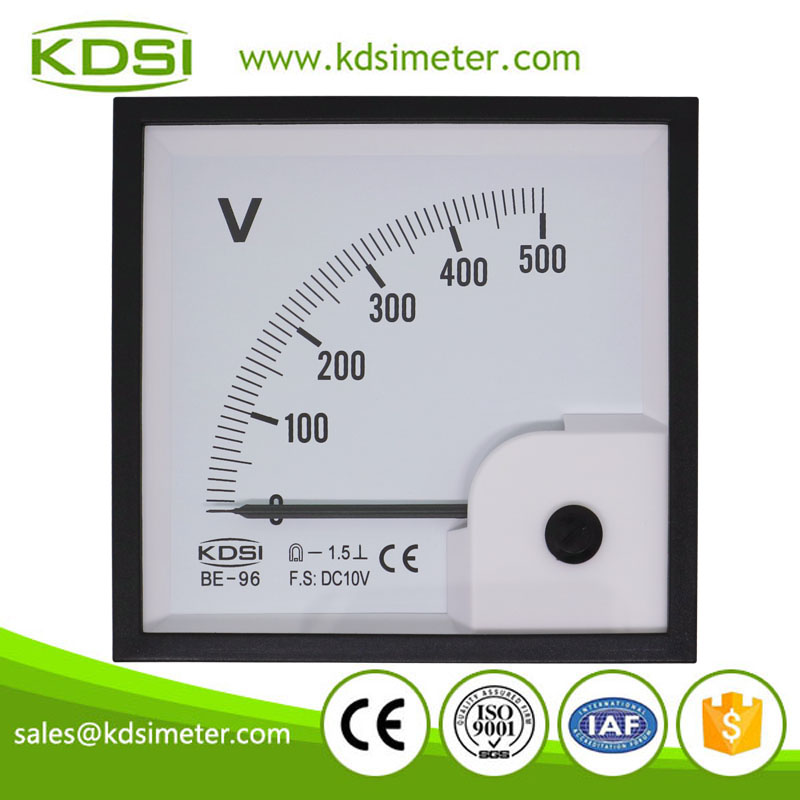 Hot Selling Good Quality BE-96 DC10V 500V analog dc panel mount voltmeter