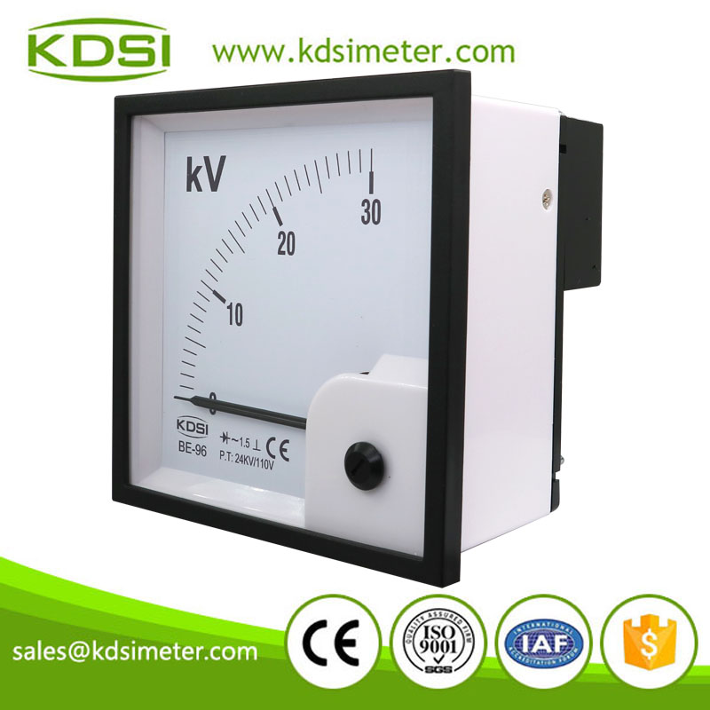Easy Installation BE-96 AC30kV 24kV/110V Rectifier Analog AC Voltage Panel Meter