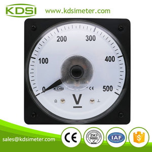 KDSI Electronic Apparatus LS-110 DC500V Wide Angle Analog DC Panel Mount Voltmeter