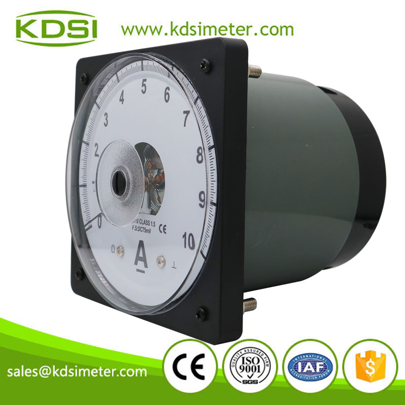 CE certificate LS-110 DC75mV 10A wide angle analog panel dc high precision ammeter