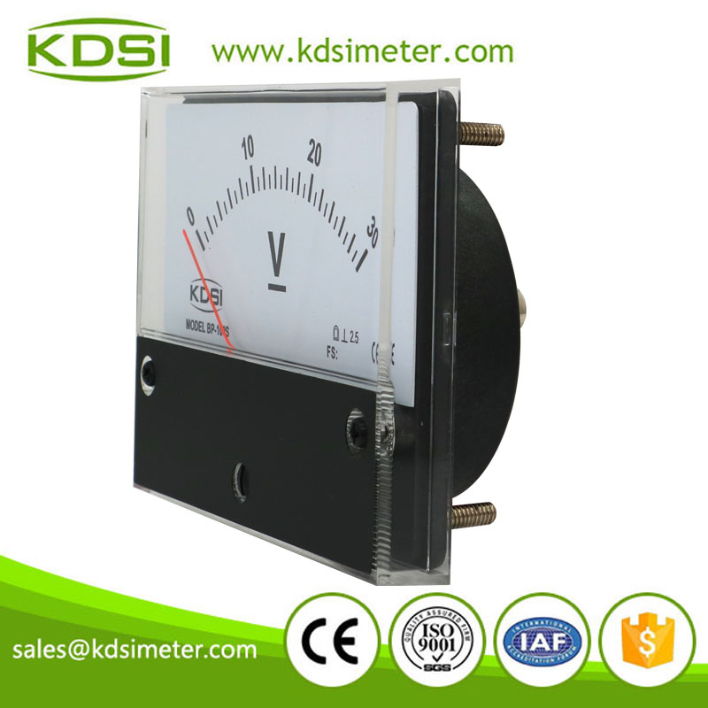 Easy operation BP-100S DC30V direct dc analog panel voltmeter