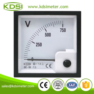 China Supplier BE-80 DC750V analog dc panel mount voltmeter