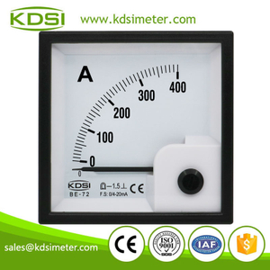 High quality BE-72 DC4-20mA 400A analog dc panel mount ammeter