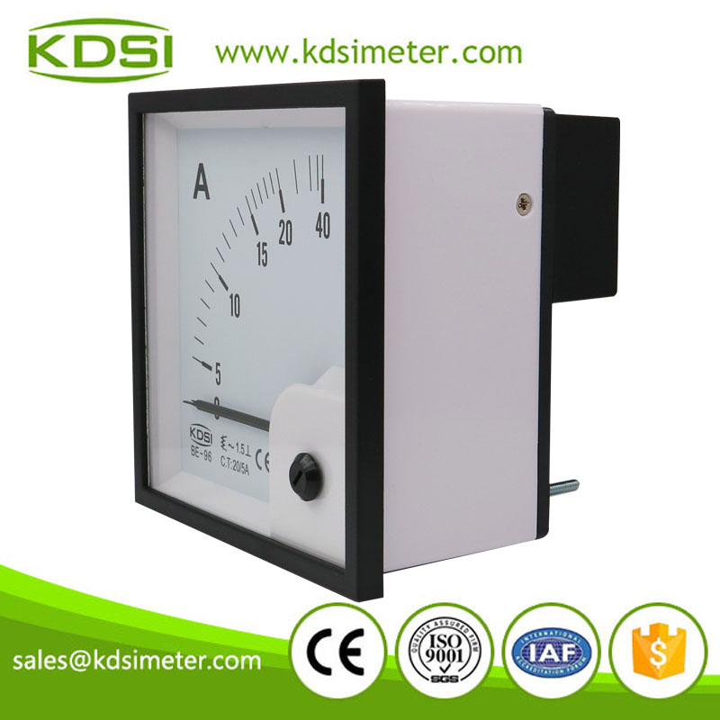 New design BE-96 AC20/5A ac analog amp panel meter
