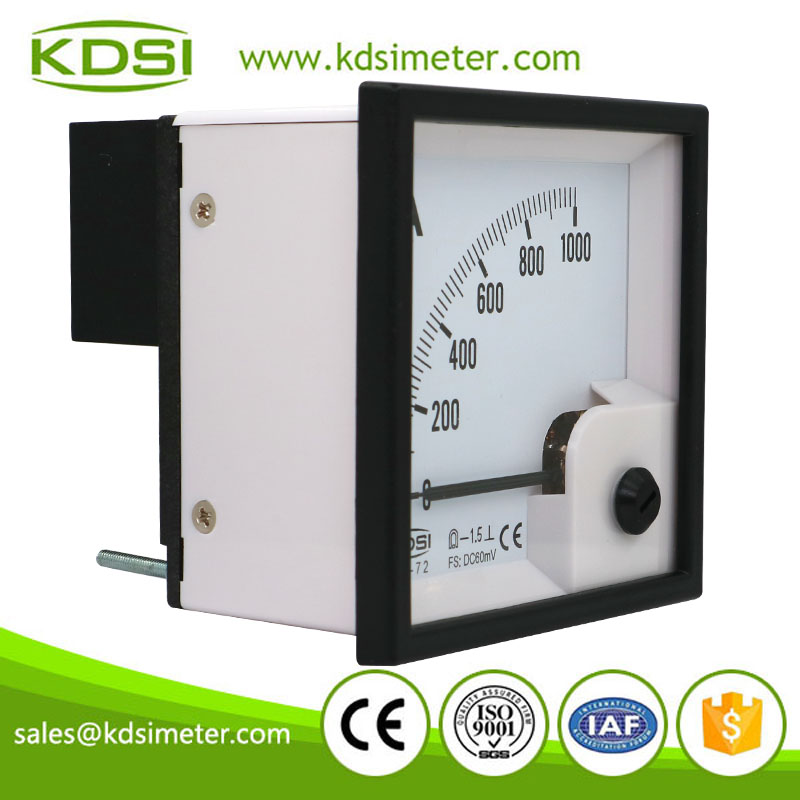 Durable in use BE72 DC60mV 1000A analog dc panel small ammeter Buy