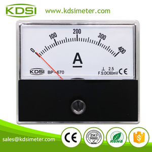 KDSI Electronic Apparatus BP-670 DC60mV 400A DC Panel Analog Volt Ampere Meter