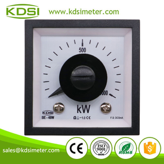 Industrial Universal BE-48W DC5mA 1000kW Wide Angle Analog DC Amp Panel Mounting Power Meters