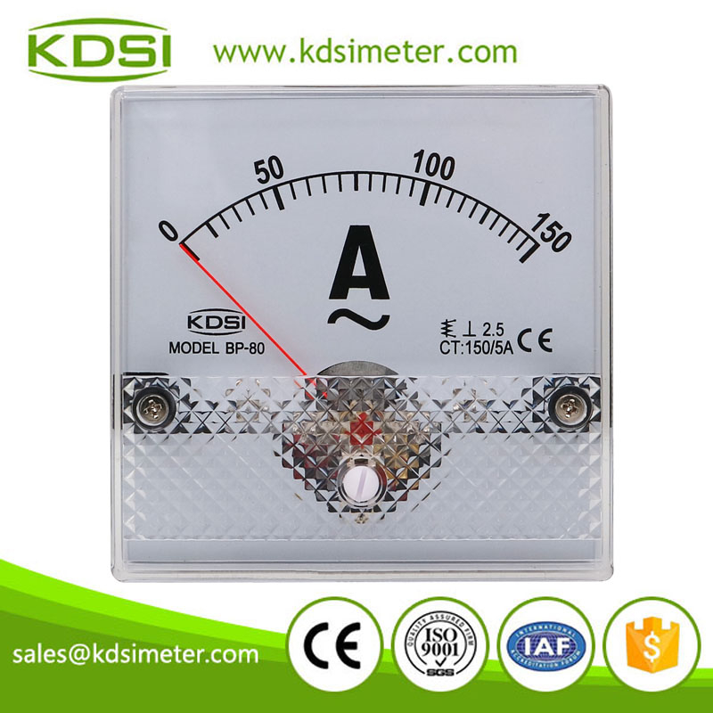 High quality BP-80 AC150/5A analog ac panel current meter
