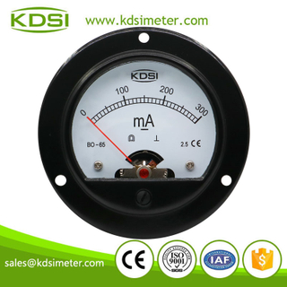 Hot sales BO-65 DC300mA dc analog round panel mount ammeter