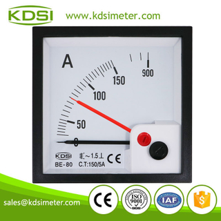 High quality BE-80 AC150/5A with red pointer ac analog panel ampere indicator