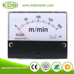 Safe To Operate BP-100S DC15V 200m/min DC Analog Panel RPM Meter For Car