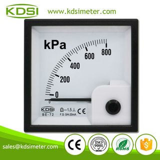 Hot sales BE-72 DC4-20mA 800kpa analog ampere panel mount pressure gauge