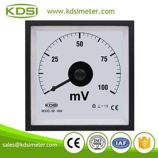 Safe to operate BE-96W DC100mV analog dc wide angle marine panel voltmeter