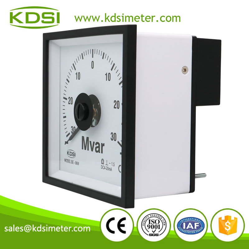 High quality BE-96W DC4-20mA +-30Mvar analog dc ampere panel meter