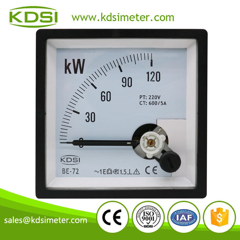 Original manufacturer high Quality BE-72 120kW 220V 600/5A single phase analog panel mounting power meters