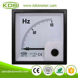 CE Certificate BE-72 55-65HZ 440V Analog Panel Electrical Frequency Hz Meter With Moving Coil