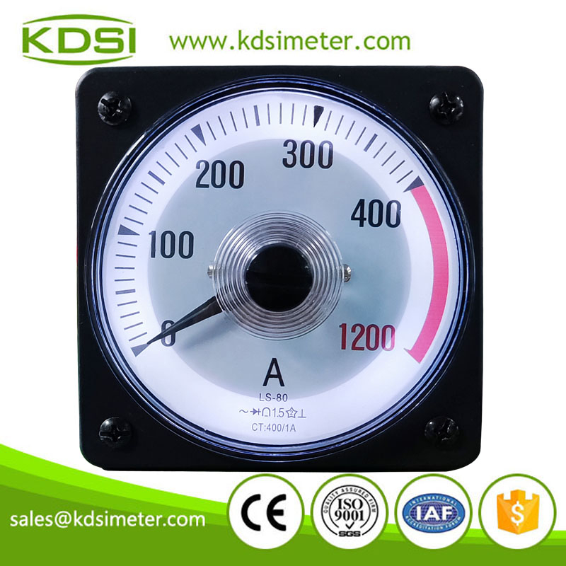 Original manufacturer high Quality LS-80 AC400/1A 3times backlighting analog panel amp meter