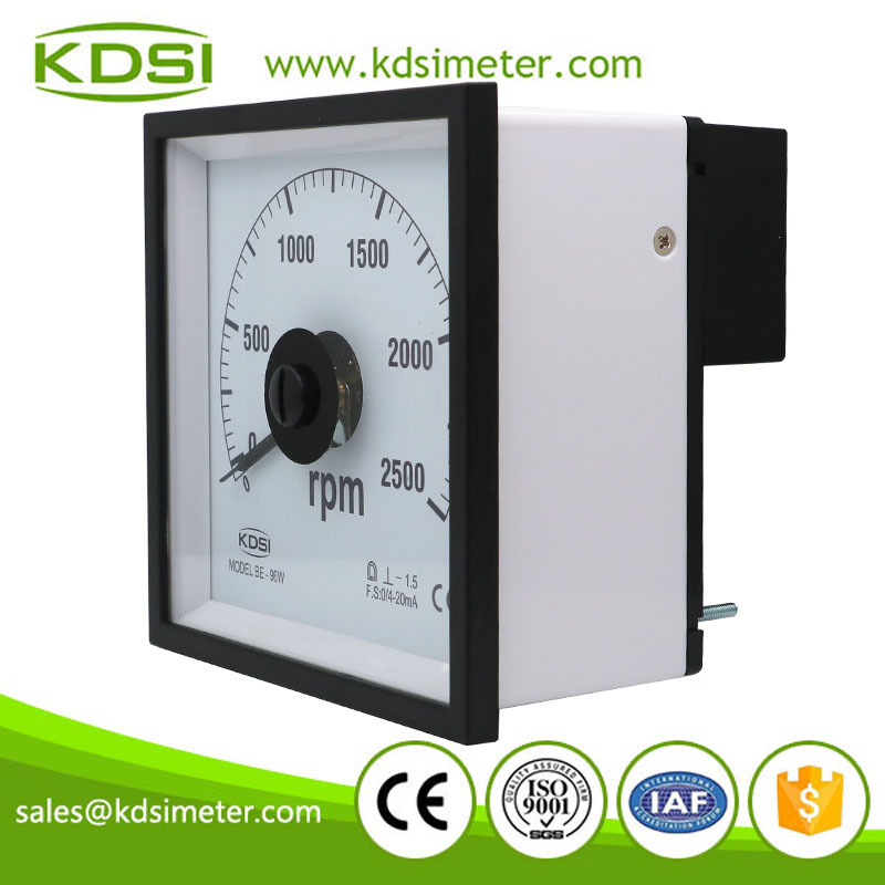 Portable precise BE-96W DC4-20mA 2500rpm analog dc electric motor rpm meter