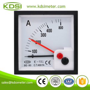 Easy operation BE-80 AC400/1A with red pointer analog ac panel ct operated meter