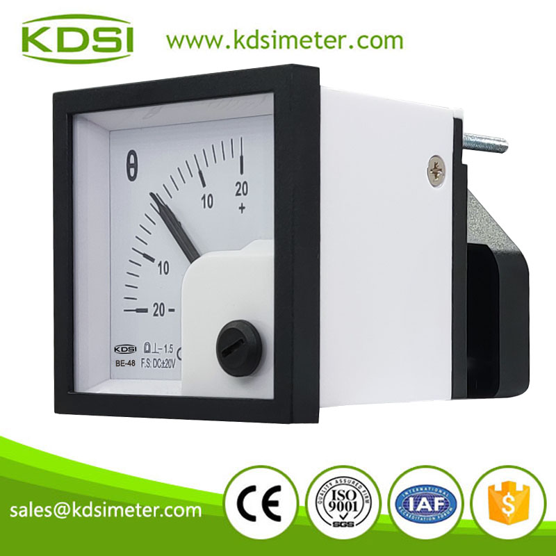 20 years Professional Manufacturer BE-48 DC+-20V +-20 analog dc voltage panel meter