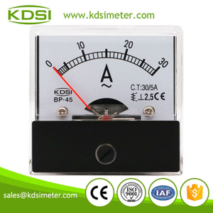 CE Approved BP-45 AC30/5A ac panel analog ampere meter