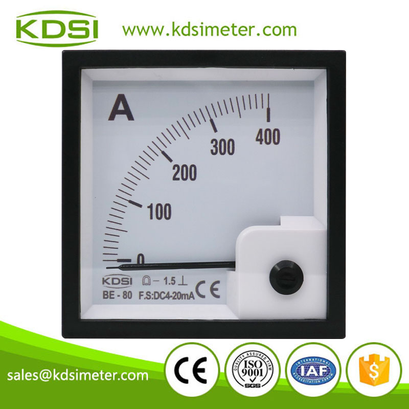 Portable precise BE-80 DC4-20mA 400A analog amp current panel meter